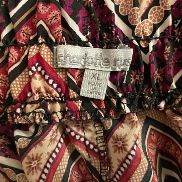 Pink Print Palazzo Pant - Picture 3 of 3